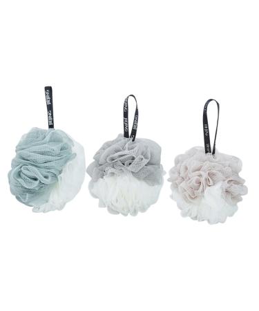 minkissy 3pcs Bath Sponge Body Loofah Sponge Bath Scrubber for Body Shower Puff Body Sponge Body Wash Women Exfoliating Bathroom Loofah Scrub Mesh Nets Ball Bath Ball Africa Cute