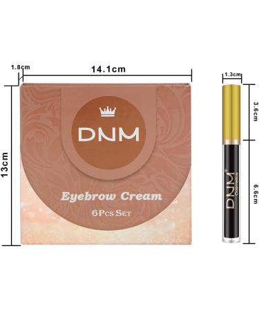 Beliky Girl 6 Colors Eyebrow Color Gel Waterproof Cream for Light Blonde Soft Brown and Black Brows - Buy Online on GoSupps.com