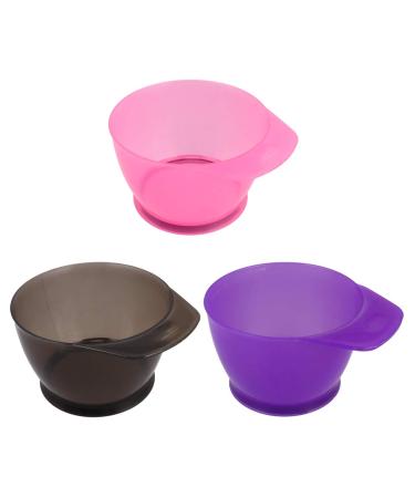 FRCOLOR 3 Pieces Hair Color Bowl Thickened Hair Tint Mixing Bowl Hair Dye Bowl with Handle and Scale for Home Hairdressing Salon