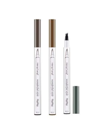 Buy Dark Grey Eyebrow Pen - Effortless Precision with Micro Fork Tip Applicator for Perfect Eyebrows | International Shipping - Buy Online on GoSupps.com