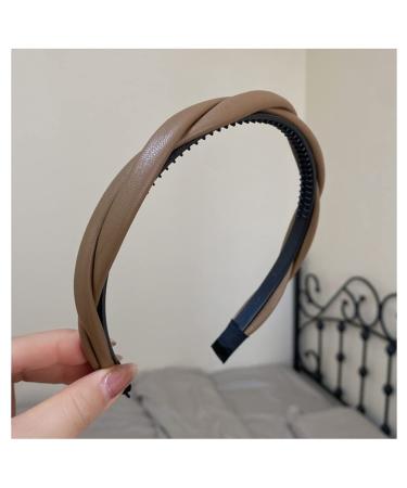 MMbyzhuo 3 Piece PU Leather Headbands for Women - Fancy Hair Hoops Accessories - Buy Online on GoSupps.com
