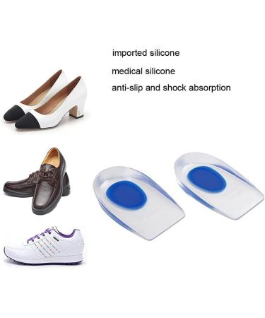 Buy Gel Heel Cups for Plantar Fasciitis - Silicone Insole Pads for Pain Relief & Support (US Size 7-12) - Best Inserts for Sore Feet - Buy Online on GoSupps.com