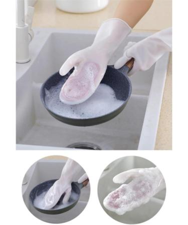 AVIMYA Multifunctional Magic Brush Household Dishwashing Gloves Plastic Latex Waterproof Kitchen Cleaning Household Washing Clothes Brushing Dishwashing Size 30 * 13cm (Pink). - Buy Online on GoSupps.com