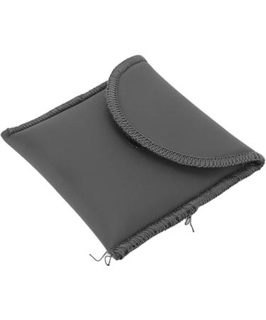 Portable PU Leather Hearing Aid Case - Compact Pocket-Sized Black Bag for Amplifiers - Buy Online on GoSupps.com