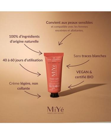 MiY | Organic Deodorant Cream gentle & moisturizing | Deodorant without white marks neutralizes odors & absorbs humidity | 40ml - Buy Online on GoSupps.com