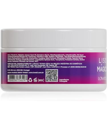 Lowell - Masque hydratant Liso M gico - Soin naturel des cheveux - R sultats professionnels - Hydratation en profondeur et contr le des frisottis - Cheveux lisses et brillants - 240 g - Buy Online on GoSupps.com