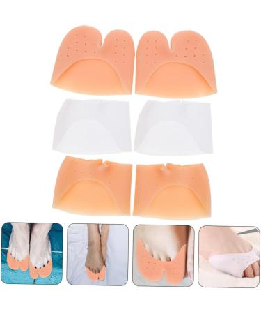 NOLITOY Toe Sleeve High Heel Protectors - 3 Pairs Silicone Sneaker & Toe Topper Socks for Ultimate Foot Comfort - Buy Online on GoSupps.com