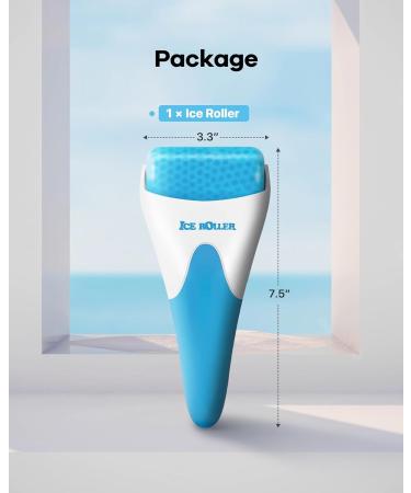 Buy Ice Roller for Face - Cold Facial Massager for Eye Puffiness Migraine Relief & Skin Care | Perfect Women's Gift (Blue - Buy Online on GoSupps.com