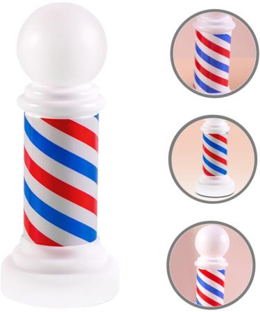 Emblems Salon Open Sign Barber Equipment Barber Decoration Luminous Barber Light Barber Shop Light Luminous Barber Sign Luminous Pole Classic Plastic White Eye Light to Rotate - Buy Online on GoSupps.com