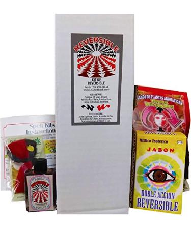Reversible Kit w/Oil for Rituals & Spells. Kit de Reversible c/Aceite Para Rituales Y Magia