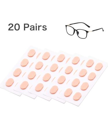 Festful Eyeglass Nose Pads - 20 Pairs Soft Foam Self-Adhesive Non-Slip for Comfortable Eyewear - Buy Online on GoSupps.com