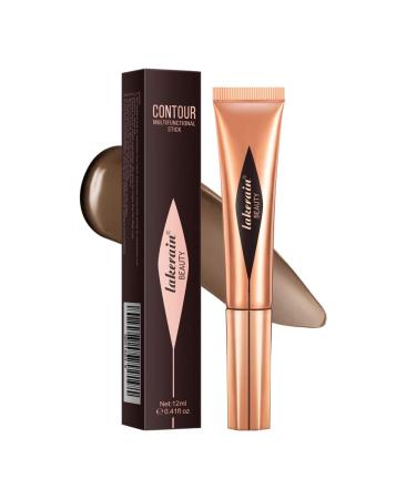 Cream Contour Beauty Wand Highlight Contour Blush with Cushion Liquid Highlighter Face Bronzer Natural Super Silky Cream Blush Stick Beauty Makeup ( # Color 06) # Color 06 1 piece (1 Pack)