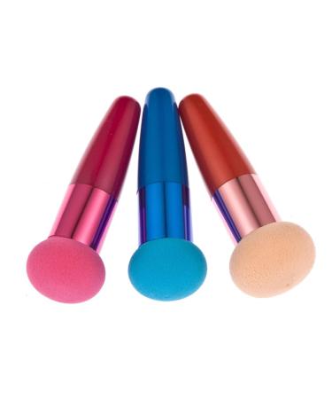 POPETPOP 3PC Concealer sponge makeup Foundation sponge with Makeup for foundation Mushroom facial foundation eye makeup Sponge stick makeup lip brush advanced travel