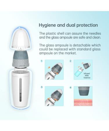 Adjustable Derma Stamp Bio Micro Needle 24 Pins Titanium - 0.25mm Microneedling Serum Applicator - Buy Online on GoSupps.com