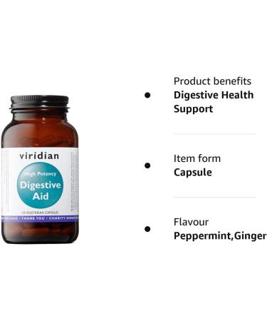 Viridian High Potency Digestive Aid (Vegan) 150 Veg Caps - Natural Digestion Support - Buy Online on GoSupps.com