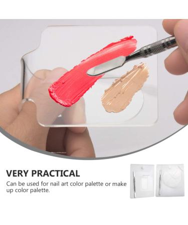 Minkissy Makeup Palettes & Handmade Rings | 2 Set Color Mixing Plates for Manicure & Makeup Base - International Shipping Available - Buy Online on GoSupps.com