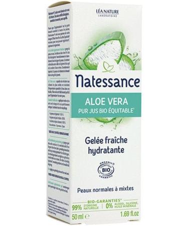 Natessance Aloe Vera Pure Fair Trade Organic Juice Fresh Moisturizing Jelly 50ml - Buy Online on GoSupps.com