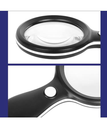 Handheld Large Magnifying Glass 10X Reading Magnifier for Seniors & Kids Magnifying Lens for Book Newspapers Reading Small Gift - Buy Online on GoSupps.com