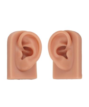 Dark Skin Tone Silicone Human Ear Model for Medical Training - Left & Right | Educational Practice Model - Buy Online on GoSupps.com