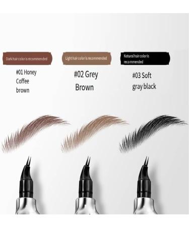  SONGVISON 2024 New 3D Eyebrow Pencil Microblading with 2 Fork Tips Long-Lasting and Waterproof Eyebrow Pencil for Natural-Looking Brows - Buy Online on GoSupps.com