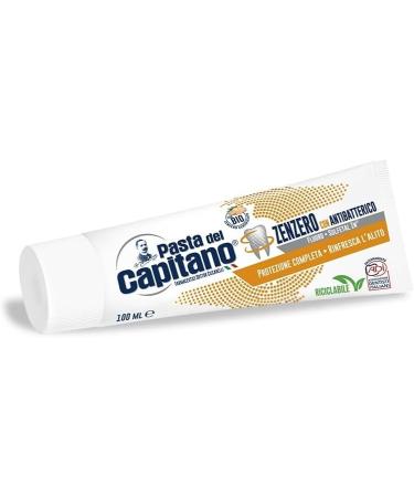 8x Pasta del Capitano Ginger Toothpaste 100ml - Complete Teeth Protection + Free Keychain - International Shipping Available - Buy Online on GoSupps.com