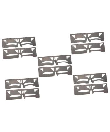 Beavorty 10 Pcs Eyebrow Ruler T Tool Makeup Gadgets Brow Stencil Eyebrow Makeup Tools Supplies Eyebrow Shape