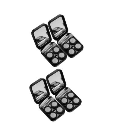 Solust 4 sentences Colored contact lens container lens holder case for contact lenses lens container case cute holder accompanying box glasses frame travel care box plastic as shown