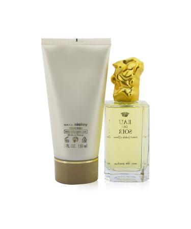 Eau du Soir by Sisley for Women 2 Piece Merci Set Includes: 3.3 oz Eau de Parfum Spray + 5.0 oz Moisturizing Perfumed Body Lotion - Buy Online on GoSupps.com