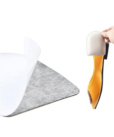 Heel Cushion Pads GEL Shock Absorption to Relieve Pressure Heel Protectors Men Breathable Daily for Plantar Fasciitis and(Small) Beige