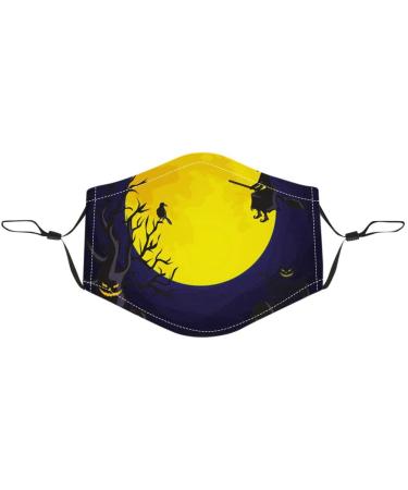 ZLUU 5PCS Halloween Adults Protective Face Mask Personalized Patterns Face Cover Safe Skin Friendly Face Sheild Washable Reusable Adult Halloween Cartoon Digital Printing Outdoor Dust-Proof Protective Mask - Buy Online on GoSupps.com