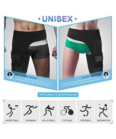 Buy Adjustable Groin Support Compression Wrap - Hip & Thigh Stabilizer for Men & Women | Posture Corrector Brace - Buy Online on GoSupps.com