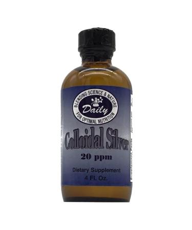 Daily Manufacturing Colloidal Silver 20 ppm (Food Grade) 4 fl oz