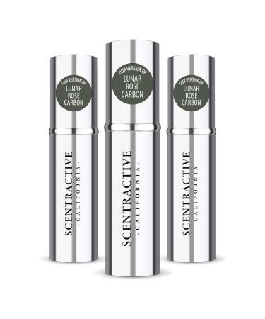 CA Perfume Impression of Lunar Rose Carbon For Men Replica Version Fragrance Dupes Concentrated Long Lasting Eau de Parfum Spray Refillable Atomizer Bottle 0.17 Fl Oz/5ml-X3 PRD LUNAR ROSE CARBON IMPRESSION 0.51 Fl Oz (Pack of 1)