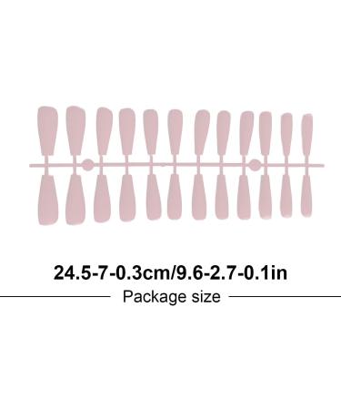 Dajidafu 1 Set French Tip Press on Nails Tips Matte Adhesive Tabs Full Cover Frosted Solid Colors Fingernails Art Decals Gifts Type 4 - Buy Online on GoSupps.com