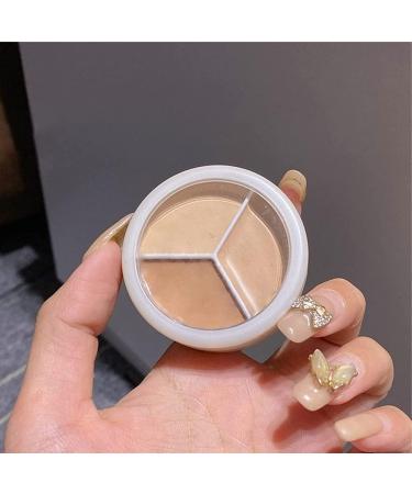 3 Colors Concealer Palette Tricolor Concealer 3 in 1 Color Correcting Concealer Cream with Brush Corrects and Conceals Dark Circles and Blemishes - Buy Online on GoSupps.com