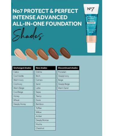 No7 Protect & Perfect Advanced All-In-One Foundation (New Packaging) - Calico - Buy Online on GoSupps.com