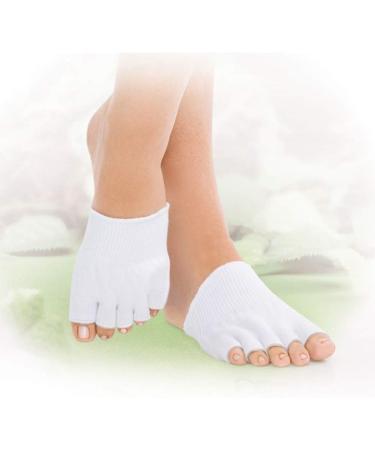 Xilinshop Spa Socks - Comfy Gel Moisturizing Socks for Foot Spa Relaxation & Cracked Skin Care | Open Toe Soft Separator - 1 Pair - Buy Online on GoSupps.com