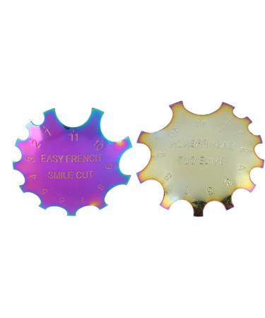 Nail Art Template Tool Easy French Smile Line Cutter Manicure Edge Trimmer Stainless Steel Nail Art Template Tool French Manicure Guide - Buy Online on GoSupps.com