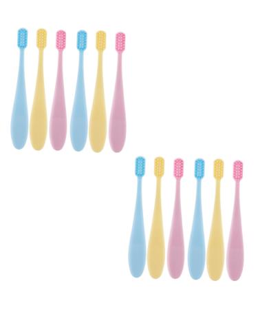 Mobestech 12-part set of maternity toothbrush mouth cleaning brush toothbrushes for children travel toothbrush children's toothbrush baby toothbrush clean care brush training brush