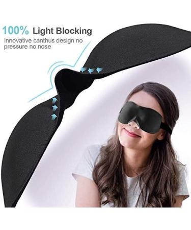 3D Sleep Mask for Women and Men - Eyelash Friendly, Lightweight, Adjustable Strap - Blackout Eye Mask for Travel and Nap - Buy Online on GoSupps.com