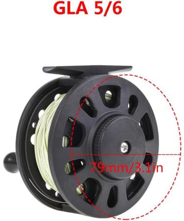 Buy GLA 5/6 Fly Fishing Reel - Premium Fly Reel with Nylon Line | International Shipping Available - Buy Online on GoSupps.com