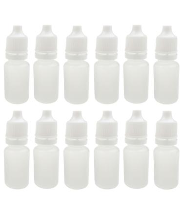 24 pieces 50ml/1.67oz empty plastic eye drops bottle/dropper bottle/drop bottles - with sealing ring - cosmetic bottle holder container - large for scope packaging
