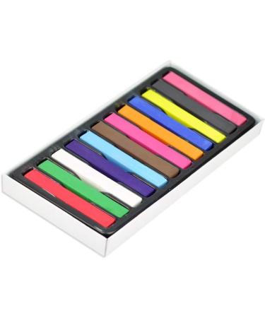 Lurrose 12 hair dye chalk for women hair color chalk hair deyer blue hair chalk hair chalk pens glitters rainbow hair chalk hair chalk salon colored chalk Hair Chalks hair dye stick soft 12 Colors - Buy Online on GoSupps.com