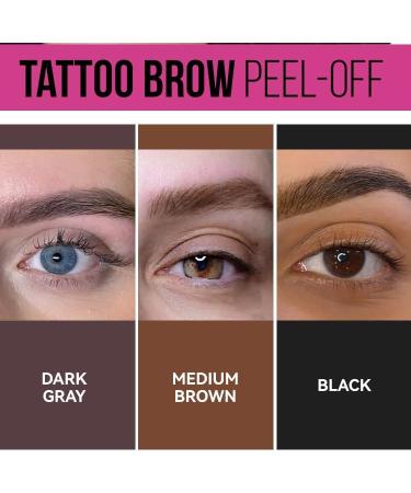 Beliky Girl Tattoo Gel Peel-Off Eyebrow Tint Long-Lasting Complexion Gel Waterproof Transferproof Hard up to 3 days with Stencil & Brush - Buy Online on GoSupps.com