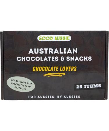 Australian Chocolate Box - Chocolate Lovers (25 Items) Tim Tam Cherry Ripe Violet Crumble Picnic Freddo Caramello Koala Wagon Wheels Mintes - Buy Online on GoSupps.com