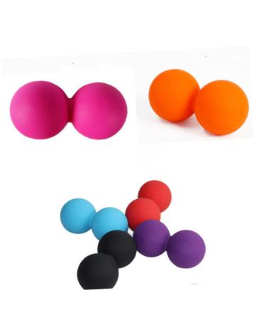 Fomiyes peanut ball massage ball massage balls pilates roll peanut ball massage balls yoga sore muscles pilates equipment antique photo trailer peanuts massage ball roll scroll wheel medium rosy