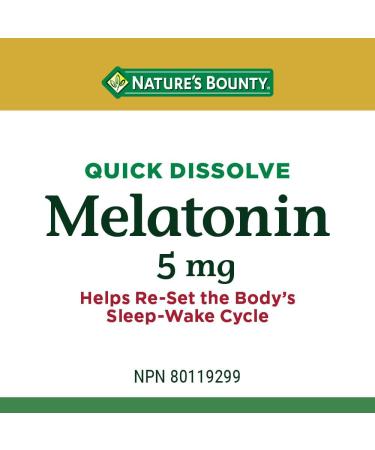 Nature's Bounty Melatonin 5 Mg Helps Reset Body's Sleep-wake Cycle Value Sized 200 Tablets - Buy Online on GoSupps.com