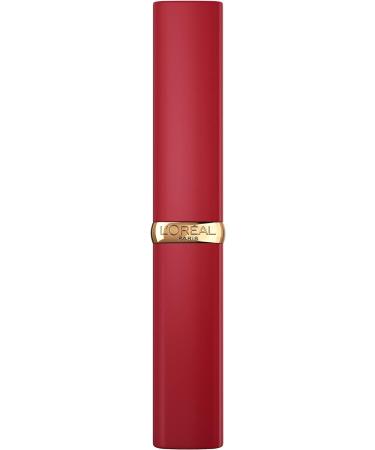 L'Or al Paris Lipstick for a powdery Matte Finish and 16 Hours Hold Color Riche Intense Volume Matte 300 Le Rouge Confident 1.8 g - Buy Online on GoSupps.com