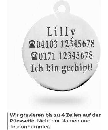 Personalized Ibera Cat Gifts | Engraved Name Collar & Address Tag for Medium to Large Cats - Round Shape White - Buy Online on GoSupps.com