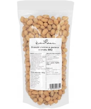  Kuchnia Zdrowia Smoked Barbecue Flavour Coated Peanuts Crispy Salty Snack (250g) | KUCHNIA ZDROWIA - Buy Online on GoSupps.com